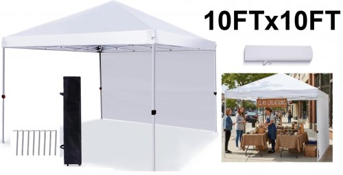 COLORSOUL OUTDOOR POPUP CANOPY TENT WHEELED CARRYING BAG & ACCESSORIES ONLY - 10FT X 10FT - GREY (MODEL: LC-131-10 X 10-GREY) image 1