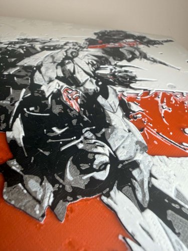 8"x8" 3D Printed - Megatron - Transformers - Textured Photo image 3