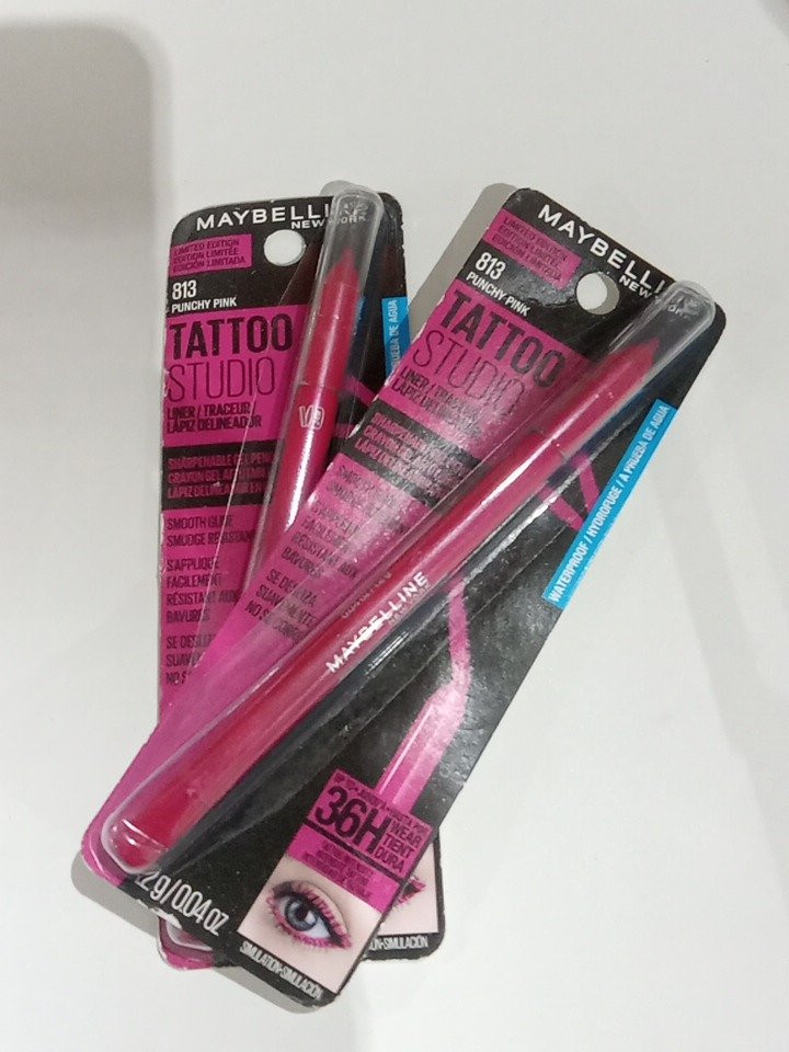 2 Maybelline Tattoo Studio Liner - 1.2g - Punchy Pink (Model: 813) image 2
