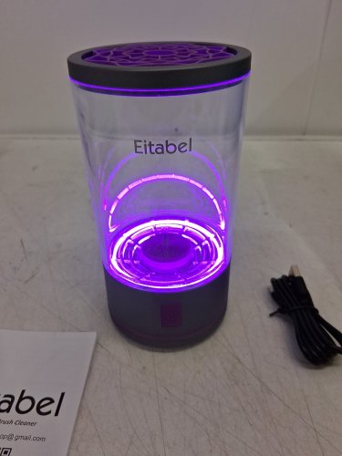 Electric Makeup Brush Cleaner Machine - 7000RPM - Purple/Clear (Model: C3) image 4