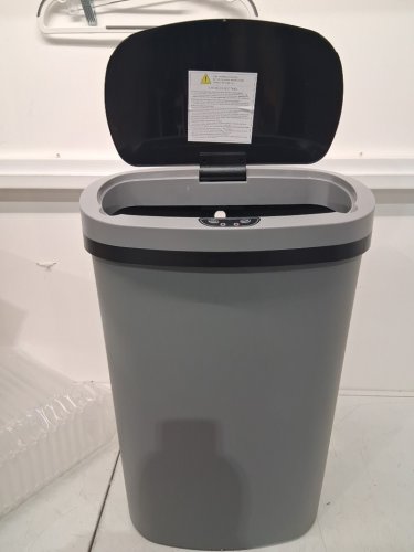 BestOffice Kitchen Trash Can with Touch Free Lid - 13GAL - grey (model: tc-2461r-gray) image 3