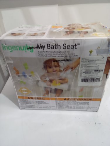 Summer by Ingenuity My Bath Seat non-slip baby bather - 5M-10M - White/Grey (model: 19620/pl112524) image 2