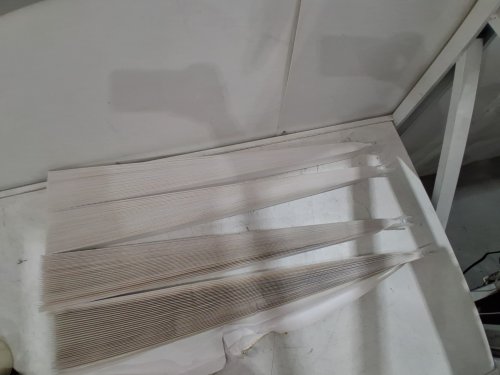 4pk blinhdome light filtering self-adhesive paper blinds - 36" x 72" - white image 3