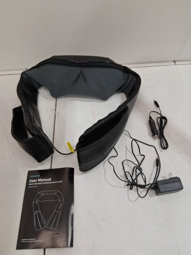 Nekteck Shiatsu Deep Kneading Shoulder Back and Neck Massager with Heat - 13" long - black (model: LMS-801) image 4