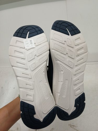 women's sketchers swift fit slip on shoe - size 8 - blue/pink (style: 6633508) image 3