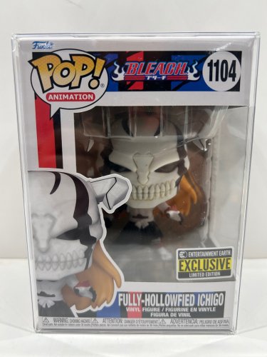Funko pop! **earth exclusive** Animation: bleach -  fully-hollowfied ichigo vinyl figure (#1104) **plastic protector cover** image 2