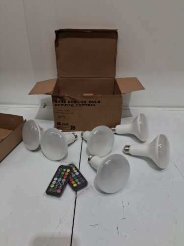 6PK OREIN SMART WIFI RGB LED FLOOD LIGHT BULBS - 65W 650LM 1800-6500K - WHITE - (MODEL: BR30 RGBTW-4PACK) image 4
