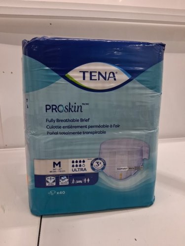 40PK TENA ProSkin Ultra Adult Incontinence Briefs - Medium - White (Model: 67200) image 2