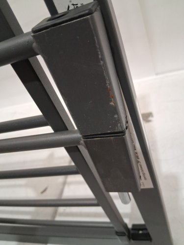 MIDWEST HIGH METAL WALK-THRU SAFETY GATE - MAGNETIC LATCH - GLOW IN THE DARK LATCH - 29"-38"W x 39"H - GRAPHITE GREY (MODEL: 2939SG-GL) image 6