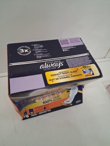 76PK ALWAYS ULTRA THIN OVERNIGHT PADS UNSCENTED WITH WINGS image 3