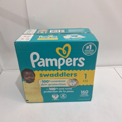 160pk pampers swaddlers best dryness disposable diapers - size 1 (8-14lb) image 2