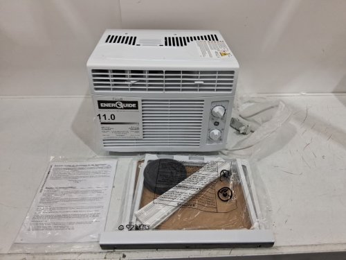 GE APPLIANCES ELECTRONIC WINDOW AIR CONDITIONER - 5,000 BTU - 150SQ.FT - WHITE (MODEL: AWAS05BWFC) image 3