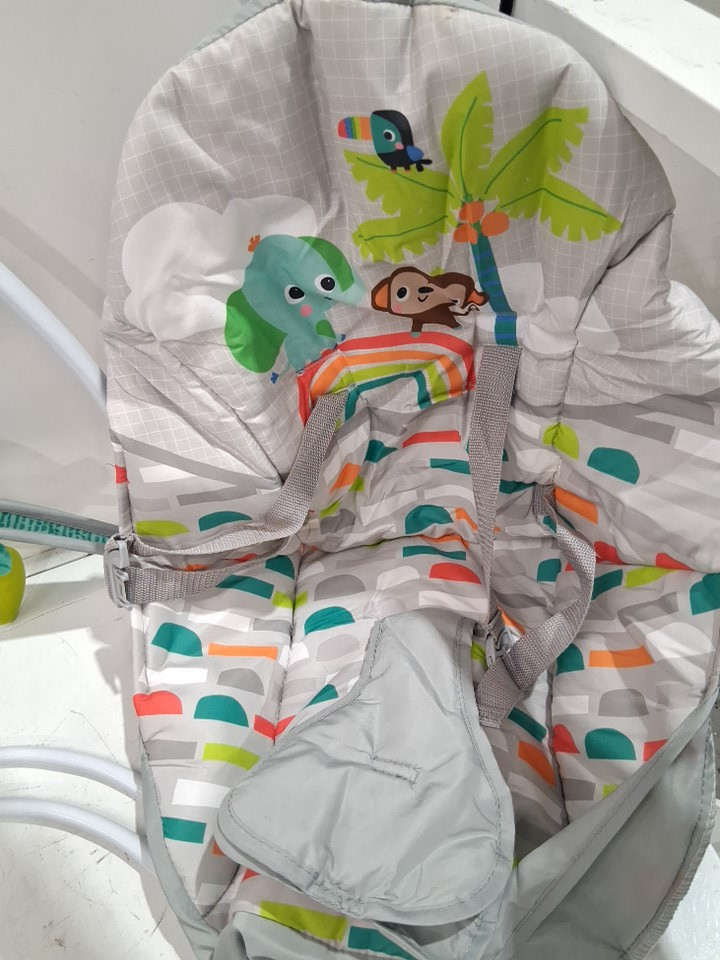 Bright Stars Playful Paradise Portable Automatic 6-Speed Baby Swing - 0-9 Months - Multicolored (Model: 13069) image 4