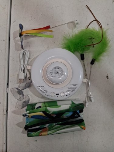RECHARGEABLE AUTOMATIC INTERACTIVE CAT  TEASER CAT TOY - TROPICAL image 3