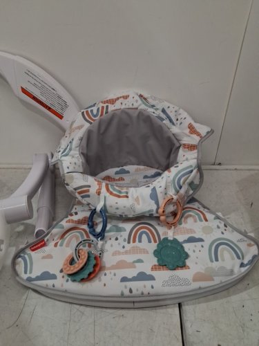 Fisher-Price Portable Baby Chair Sit-Me-Up Floor Seat with Developmental Toys - 25LB - WHITE/MULTICOLOUR - (MODEL: HBM78) image 4