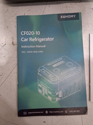 EUHOMY CAR REFRIGERATOR COMPRESSOR ELECTRIC COOLER WITH APP CONTROL - 12V - 10L - BLACK/GREY (MODEL: CF020-10GR-CAEH) image 5