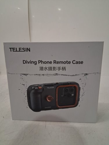 TELESIN Smartphone Diving Case with Remote Control - 65FT RANGE - black/orange (MODEL: p4-wtp-06) image 2
