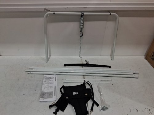 JOLLY JUMPER CLASSIC THE ORIGINAL JOLLY JUMPER WITH STAND - 28LB MAX LOAD - White/Black image 3