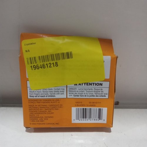 5pk Fiskars Rotary Cutter Blade Replacements for Fabric cutting - 45mm (Model: 195310) image 3