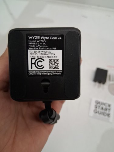 Wyze Cam v4 Smart Home Security Camera for Indoor/Outdoor Use - 512gb cap storage - black (model: wyzec4-b) image 3