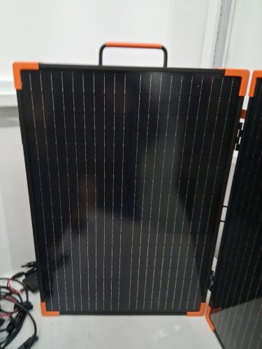 ZOUPW 200W Portable Solar Panel - Tempered Glass - Heavy-Duty Foldable Mono Solar Charger for Jackery Explorer 1000 v2 = ECO FLOW DELTA - IP67 WATERPROOF image 12