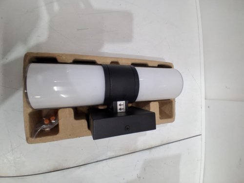 Lutec 2-IN-1 DESIGN Outdoor LED Cylinder Wall Sconce - 11.2" x 4.9" x 4.3" - 16.5W 800LM 3000K - BLACK/WHITE (MODEL: 1770737) image 3