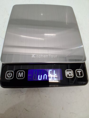 KITCHENTOUR LED SCREEN COFFEE SCALE, MAXIMUM WEIGHT OF 3000G, WITH TIMER -SILVER (MODEL:EG5001) image 4