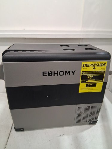 euhomy 12V portable cooler/freezer for camping or home with app control - 59qt -4F~68F - black & grey (model: cf-55) image 6