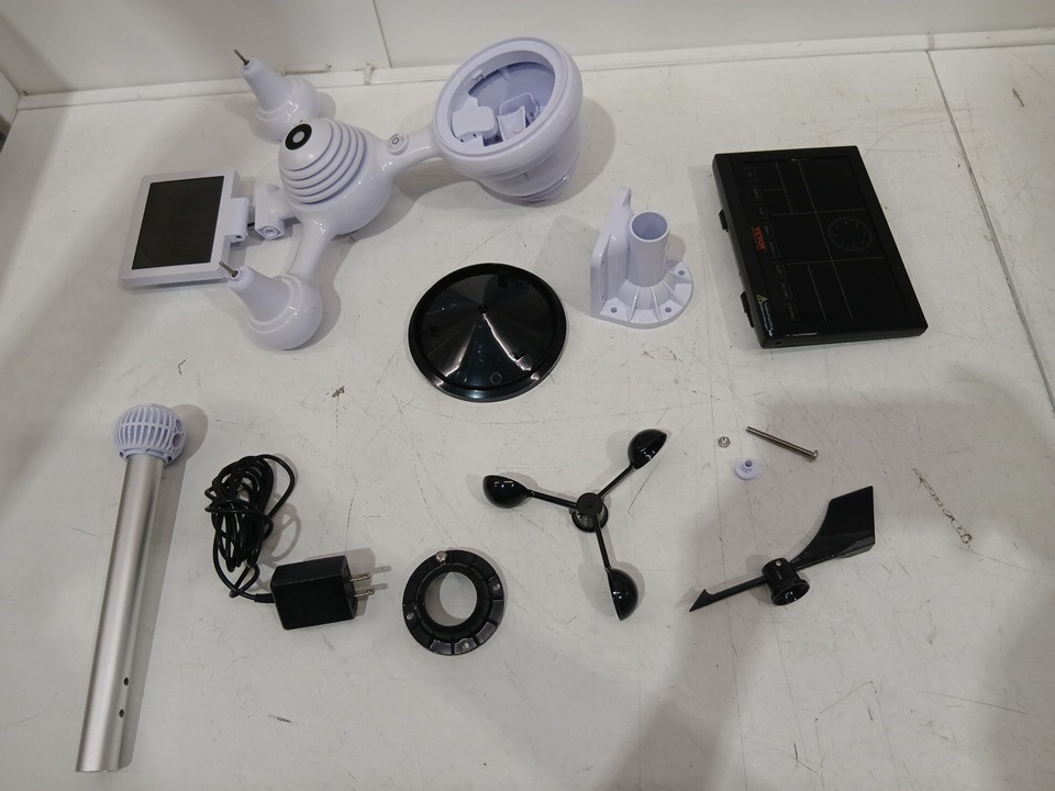 7-in-1 vevor wifi INDOOR/OUTDOOR METEOROLOGICAL STATION with Solar Sensor Alarm Alerts - lavender (model:  yt60234) image 11