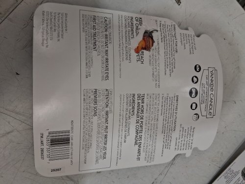 5PK Yankee Candle Car Air Freshener - Balsam/cinnamon/pumpkin/Macintosh/cookie image 3
