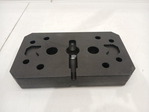 Rectangular Dumbbell for Multi-Function Machine - 12" - 10lbs - black image 2