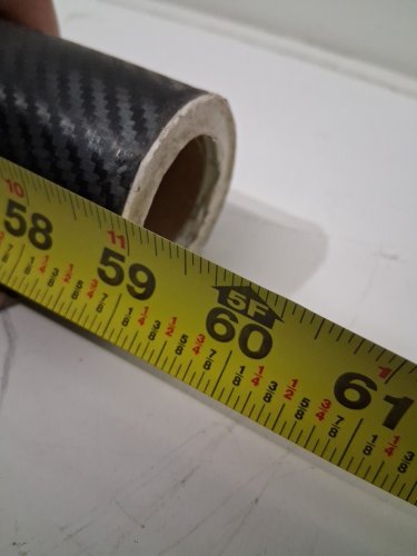 VVIVID VINYLS  3D CARBON FIBER ROLL WITH AIR RELEASE TECHNOLOGY- 59" X APPROX ~20FT  -BLACK (MODEL: ‎VViViD7-BCF-100) image 4