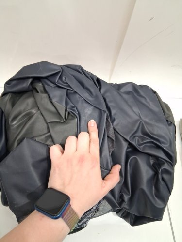 INTEX DURA-BEAM PLUS SELF-INFLATING/DEFLATING AIR MATTRESS WITH BUILT-IN PILLOW AIR PUMP AND CARRYING BAG - QUEEN - 16.5" X 60" X 80" - NAVY BLUE (MODEL: ‎64123ED) image 5