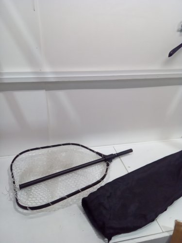 foldable telescopic fishing net with silicon mesh - 56" - black (model : dt-001) image 4