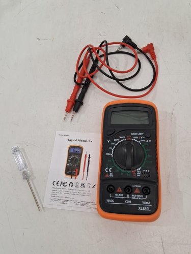 ljpxhhu Digital Multimeter Electrical Tester with Backlit LCD Display - Orange (Model: XL830L) image 3