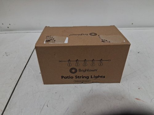 BRIGHTOWN PATIO STRING LIGHTS - 25FT - BLACK (MODEL: GYPC-012LAC) image 2