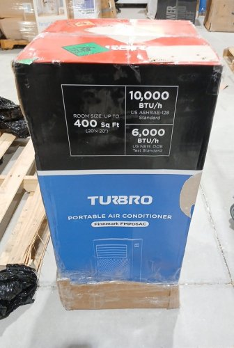 TURBRO Finnmark Portable Air Conditioner, Dehumidifier, and Fan with remote - 34" - 6000 BTU - 400SQ.FT - White (Model: FMP06AC) image 3