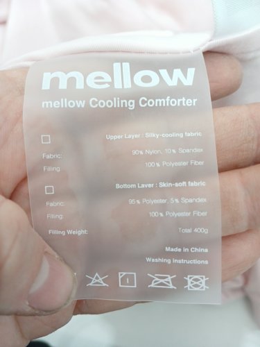MELLOW COOLING LIGHTWEIGHT COMFORTER - TWIN - PINK image 5