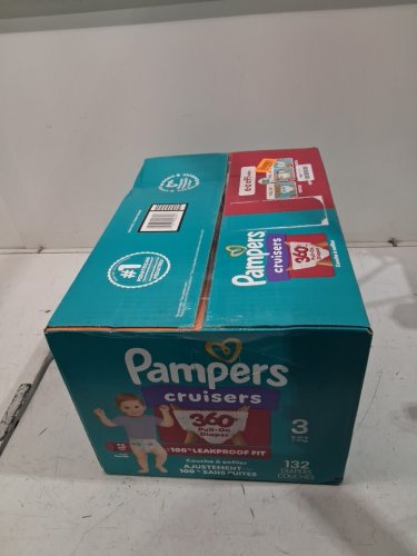 132PK PAMPERS PULL ON CRUISERS 360° 100% LEAKPROOF FIT DISPOSABLE BABY DIAPERS - SIZE 3 (16 - 28LBS) image 3