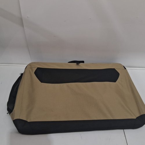amazon basics foldable soft dog crate - 30" x 21" x 21" - tan (model:‎12002-30-APL) image 3