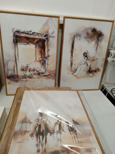 3pc HPINUB Jesus Easter Framed Canvas Wall Art Set - 16" x 24" image 4