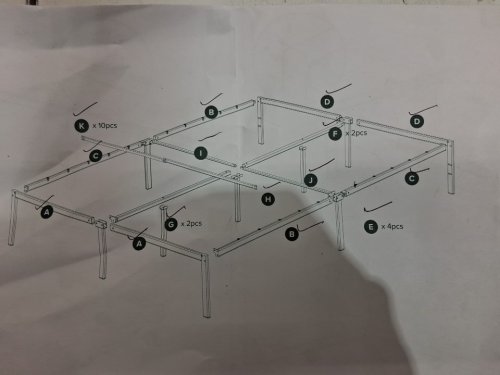 zinus yelena metal platform bed frame - 14" queen - black - (model: az-mpsc-14qs) image 3