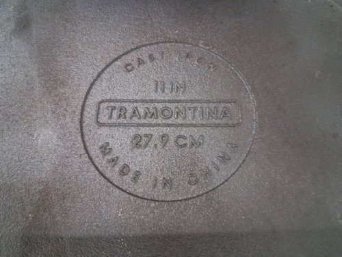 Tramontina Cast Iron Flat Tawa Pan - 11" - Cast Iron Black image 5