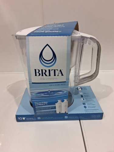 BRITA CHAMPLAIN LARGE 10-CUP PITCHER WITH 2 FILTERS - WHITE (MODEL: 1652023) image 2