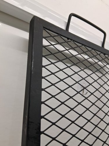 VEVOR Heavy Duty Steel Campfire BBQ Grill Grid with Handle & Support X Wire - 44" x 15" - black (model: JY-MY-YKW44) image 8