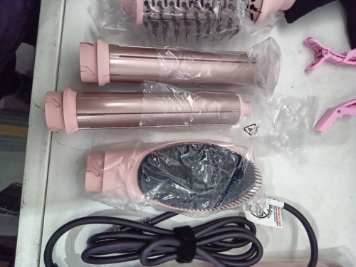 mescomb 5-in-1 Hair Styler/Dryer Brush WITH High-Speed Hot Air AND TRAVEL CASE - 1400W - LIGHT PINK (MODEL: hl-3030c) image 7