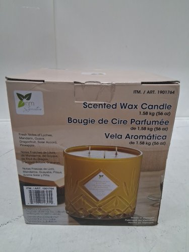 nature's mark Signature Scented Wax Candle - 56OZ/1.58 kg - Lychee, MANDARIN, GUAVA, DRAGONFRUIT, AND PINEAPPLE - (Model: 1901764) image 2