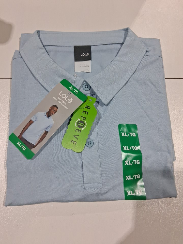 MEN'S LOLE SHORT SLEEVES ACTIVE POLO SHIRT - EXTRA LARGE - SKY BLUE - (STYLE: 1867258) image 2