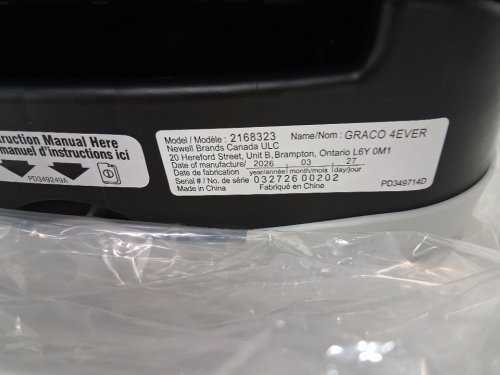 GRACO 4EVER 4-IN-1 CONVERTIBLE FROM INFANT TO TODDLER CAR SEAT with WASHABLE SEAT COVER - 4-120lb capacity - DREW STYLE /navy blue (MODEL: 2168323) image 5