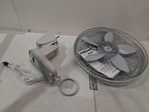 AIR KING 3-speed OSCILLATING WALL FAN - 18" - grey/white (model:9018c) image 2